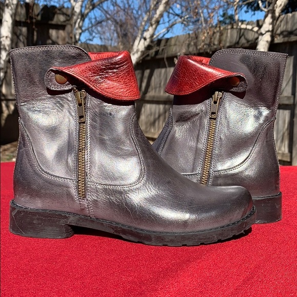 Jafa 2122 Graphite Contrast Ankle Boots Size 37 - Picture 8 of 10